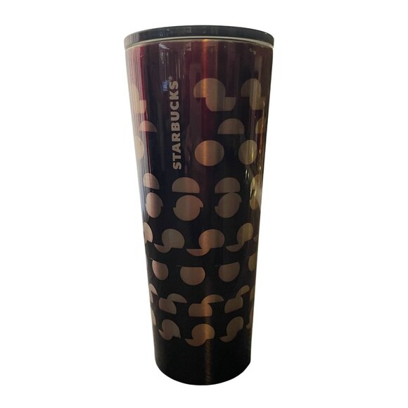Starbucks Tumbler Silver Polka Dots Cold Cup 24 oz. Venti 2018 - Picture 1 of 8